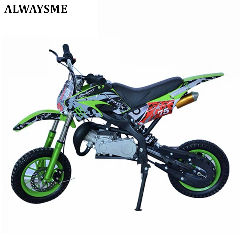 ALWAYSME 49CC/50CC 2-Stroke Gasoline Power Kids Dirt Pit Bike, Kids Motorcycle