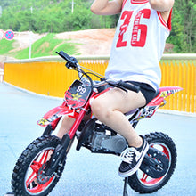 Cargar imagen en el visor de la galería, ALWAYSME 49CC/50CC 2-Stroke Gasoline Power Kids Dirt Pit Bike, Kids Motorcycle
