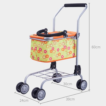 ALWAYSME Foldable Kids Shopping Cart With Bag