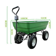 Load image into Gallery viewer, ALWAYSME Multipurpurse Utility Wagon Yard Dump Cart Shopping TrolleyCart Hand Cart HandTruck For Shopping,Cargo,Pet,Kids,Baby
