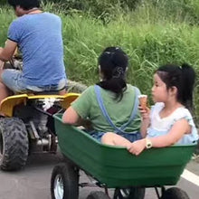 Load image into Gallery viewer, ALWAYSME Multipurpurse Utility Wagon Yard Dump Cart Shopping TrolleyCart Hand Cart HandTruck For Shopping,Cargo,Pet,Kids,Baby
