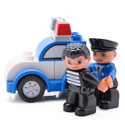 Action Figures Big Size Toy City Princess Pirate Policemen Family Series Building Blocks Compatible Brand Duploes Education Toy Lego. Men and Women Characters