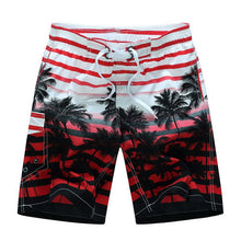 将图片加载到图库查看器，Adisputent Summer Men&#39;s Coconut Tree Print Swimming Casual Shorts Quick-Dry Board Shorts Surf Wear Size M-6XL Loose Swimsuit
