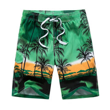 将图片加载到图库查看器，Adisputent Summer Men&#39;s Coconut Tree Print Swimming Casual Shorts Quick-Dry Board Shorts Surf Wear Size M-6XL Loose Swimsuit
