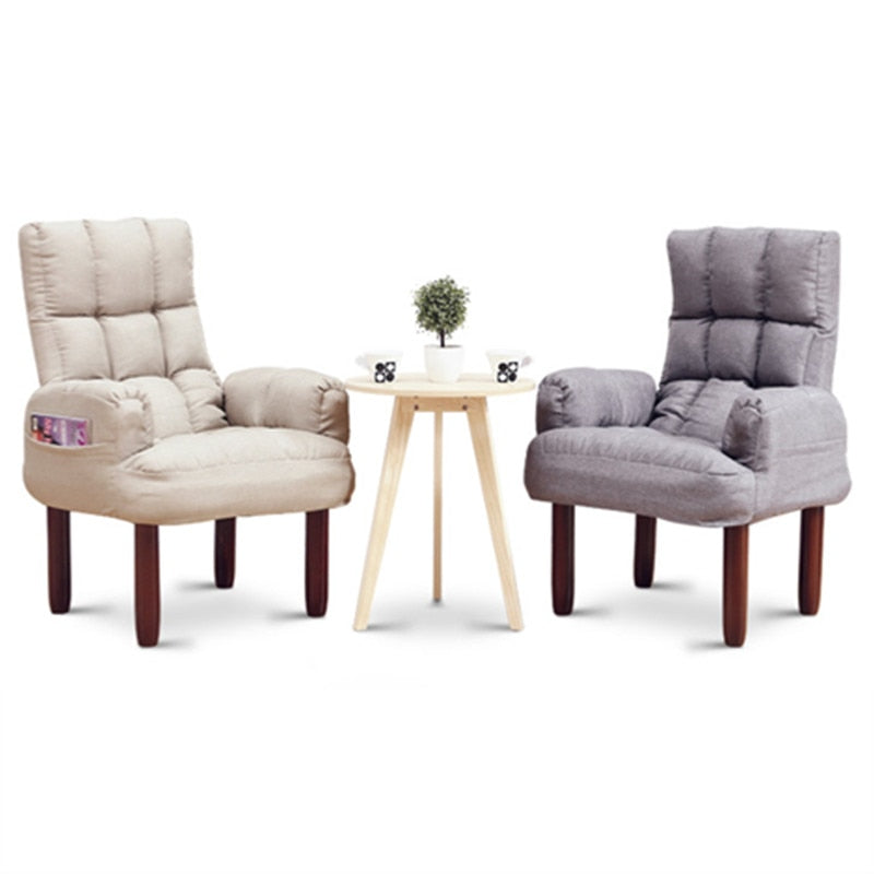 Adjustable Backrest Living Room Sofa Furniture Fabric Foldable Sofa Filler Sponge Lazy Chair Sillon Multifunction Futon Japones