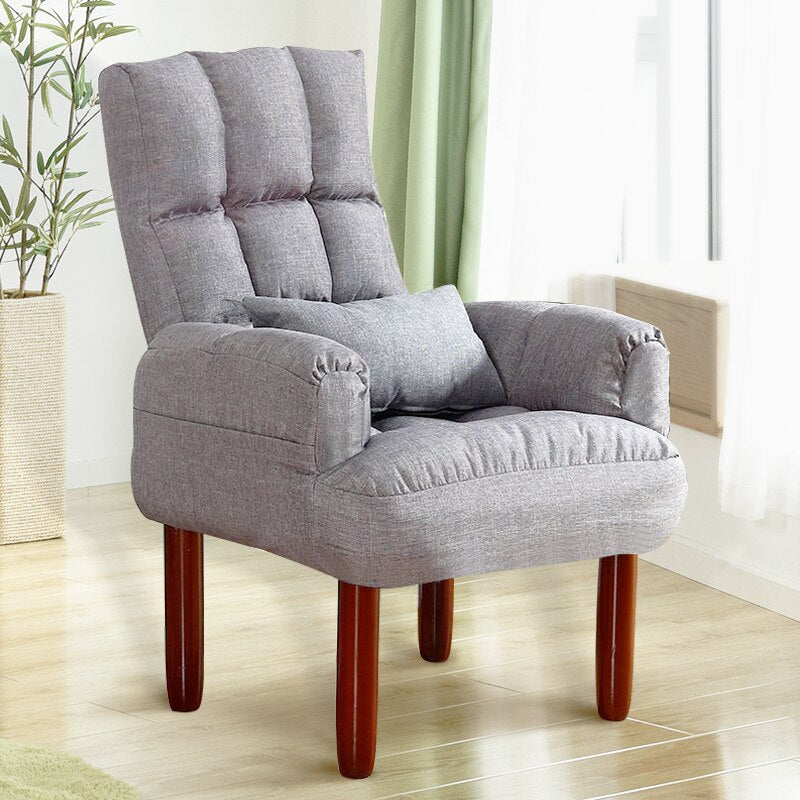 Adjustable Backrest Living Room Sofa Furniture Fabric Foldable Sofa Filler Sponge Lazy Chair Sillon Multifunction Futon Japones