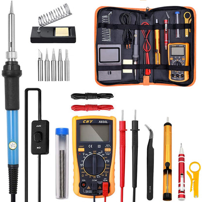 Adjustable Temperature Electric Soldering Iron kit 220V 110V 60W Welding Solder Rework Station Heat Pencil Repair Tools
