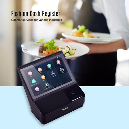 Aibecy 10.1 Inch Touchscreen Register POS Cash with Point of Sale System Support WiFi BT Connection Multilingual System