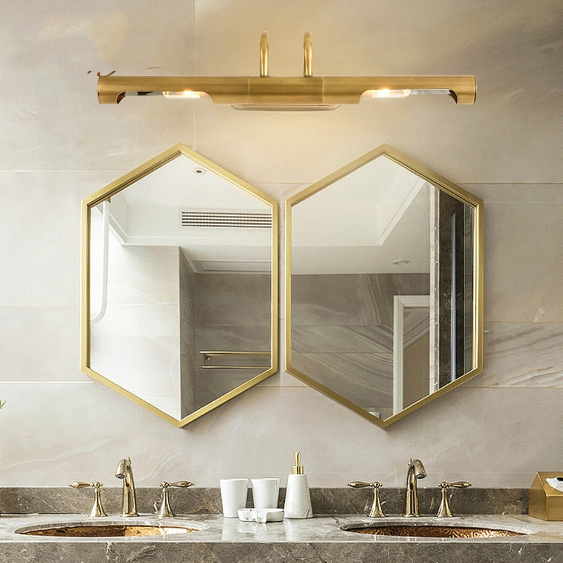 All-copper Led Mirror Headlamp long tube Wall Lamp for dressing room Bedside Wall Lamp Hallway Bathroom mirror light Aplik Lamba
