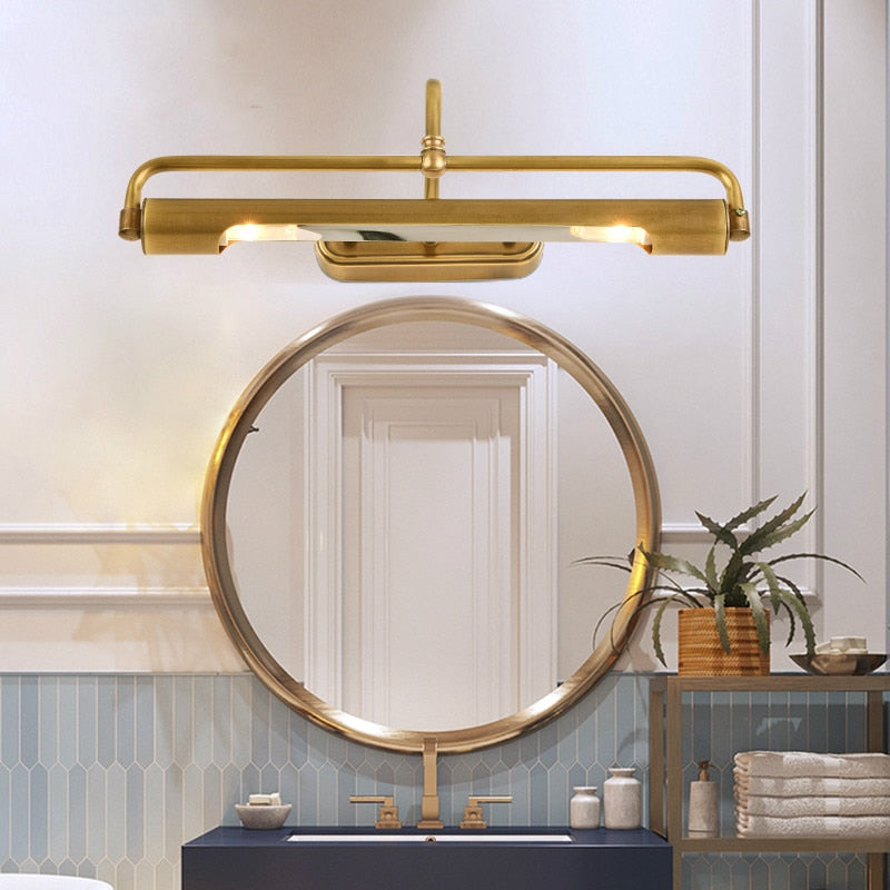All-copper Led Mirror Headlamp long tube Wall Lamp for dressing room Bedside Wall Lamp Hallway Bathroom mirror light Aplik Lamba