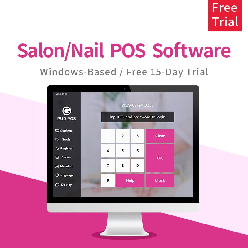 All in one POS Machine 15 inch touch screen with 12 inch customer display come with restaurant retail beauty software