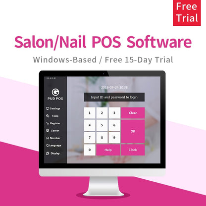 All in one POS Machine 15 inch touch screen with 12 inch customer display come with restaurant retail beauty software