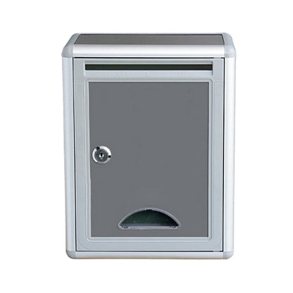 Aluminium Alloy Post Mount Parcel Mailbox with Key Lock. Parcel/Suggestion Box