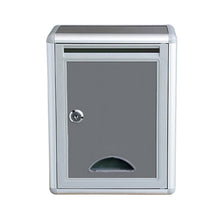 将图片加载到图库查看器，Aluminium Alloy Post Mount Parcel Mailbox with Key Lock. Parcel/Suggestion Box
