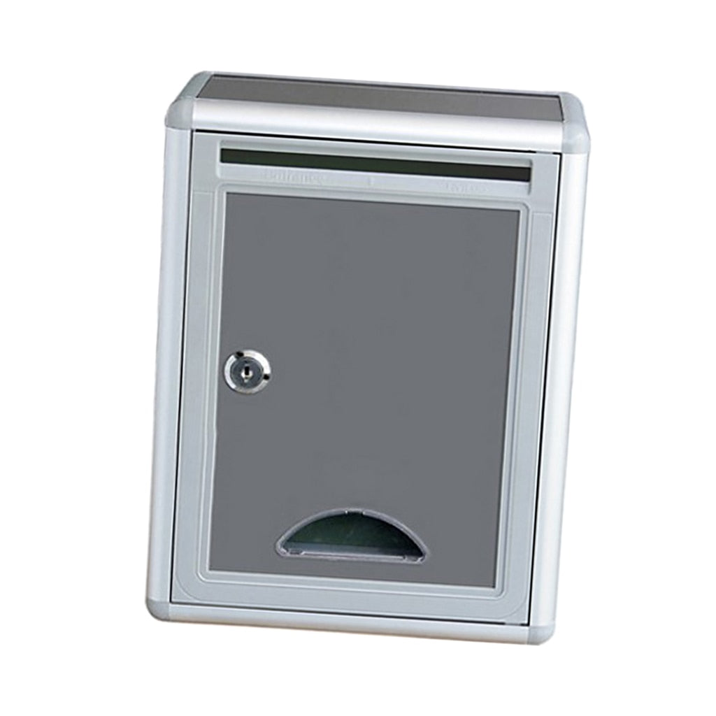 Aluminium Alloy Post Mount Parcel Mailbox with Key Lock. Parcel/Suggestion Box