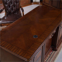 Load image into Gallery viewer, American furniture dark color office desk study desk with drawer storage function p10275
