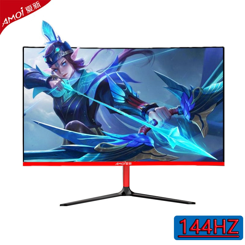 Amoi 1 MS 144HZ 24" Monitor Gamer LCD Curved Monitor PC 1080p Gaming Monitor Flat panel display desktop HDMI Computer Monitor