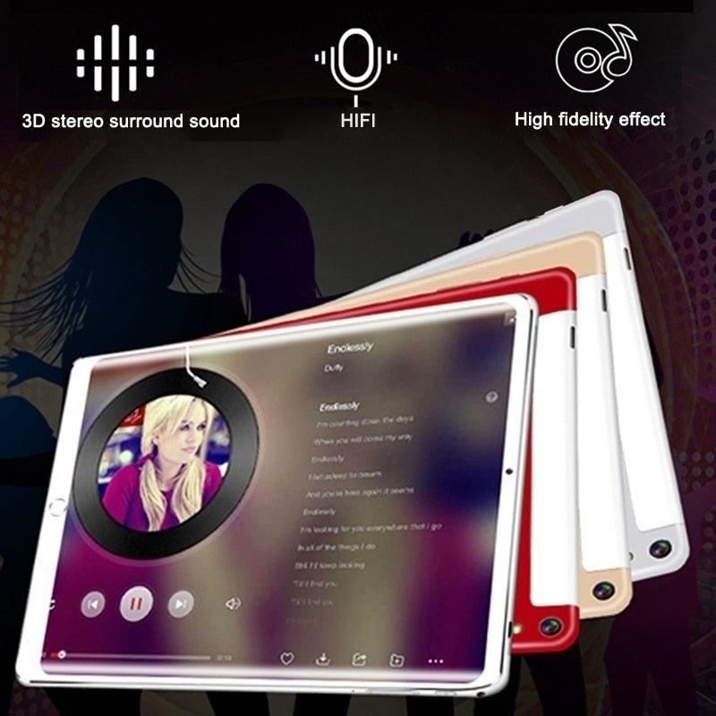 Android 9.0 Tablet 10.1-inch Ultra-fast 6GB/RAM128GB/ROM Tablet-5000mAh Battery-WiFi Support-Bluetooth Keyboard Tablet Case
