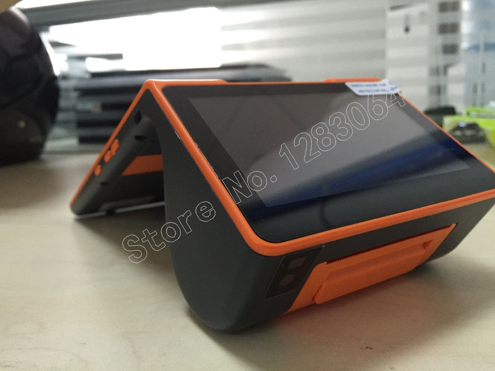Android Handheld Mobile POS Machine Dual Screen POS System All in One Tablet POS Terminal with Thermal Printer