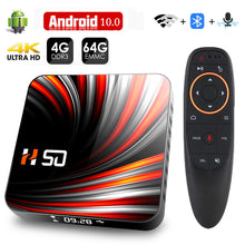 将图片加载到图库查看器，Android TV Box Android 10 4GB 32GB 64GB 4K H.265 Media Player 3D Video 2.4G 5GHz Wifi Bluetooth Smart TV Box Set top box
