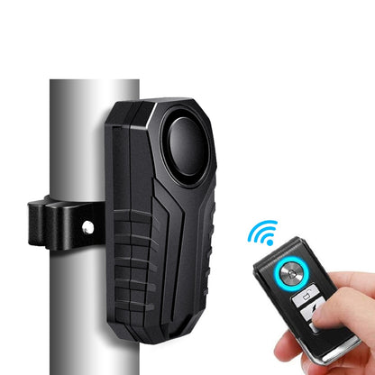Anti-theft Bicycle Alarm 113dB Vibration Sound Remote Control Waterproof Alarm With Fixed Clip Motorcycle Bicycle Safety System