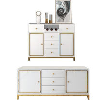 Cargar imagen en el visor de la galería, Aparador консоль мебель carro herramientas taller con ruedas sideboard buffet meuble dining room eat edge ark + shoes cabinet
