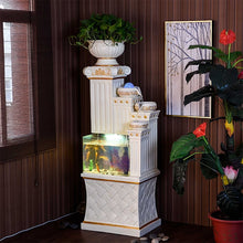 Load image into Gallery viewer, Aquarium Fish Tank Water Cascade Roman Column Pillar Pedestal Stand home room office Decoration Indoor Water Feature waterscape
