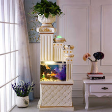 Load image into Gallery viewer, Aquarium Fish Tank Water Cascade Roman Column Pillar Pedestal Stand home room office Decoration Indoor Water Feature waterscape

