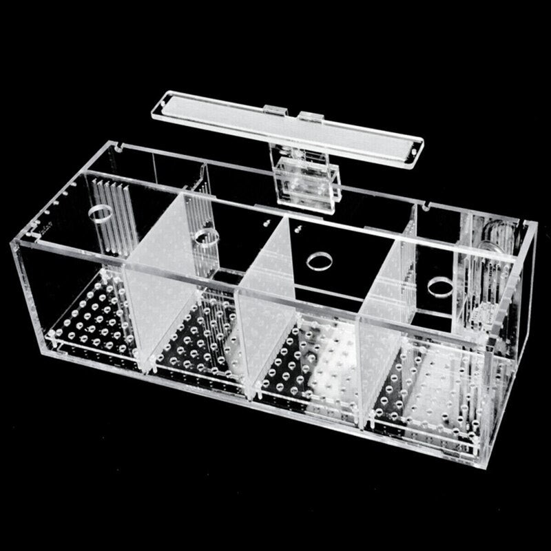 Aquarium LED Acrylic Betta Fish Tank Set Mini Desktop Light Water Pump Filters
