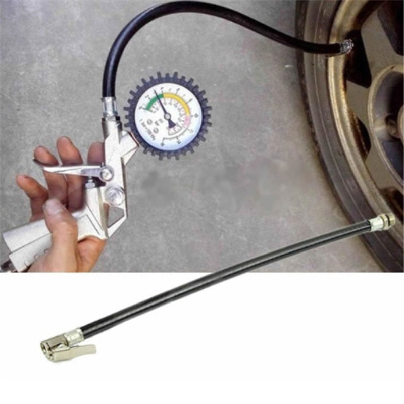 Auto Tire Fast Inflator Self-locking Black Tube Hose Adapter Car Air Rubber Hose Lock On Clip For Twist