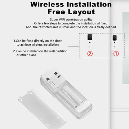 Awapow Smart Tuya Video Doorbell WIFI Connected With Video Surveillance Camera HD Night Vision Picture Doorbell Security System