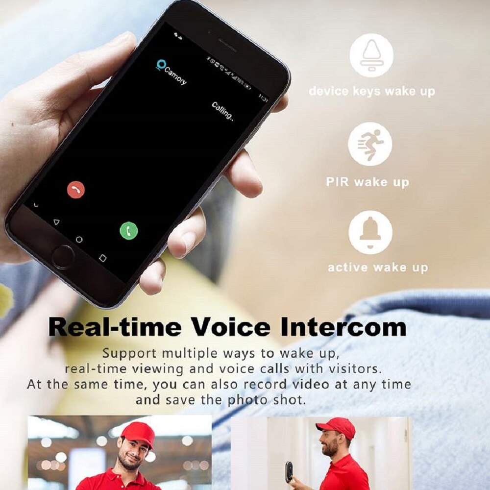 Awapow Smart Tuya Video Doorbell WIFI Connected With Video Surveillance Camera HD Night Vision Picture Doorbell Security System