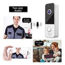 Cargar imagen en el visor de la galería, Awapow Smart Video Doorbell T8 Wireless Security USB Charging WiFi Video Doorbell Infrared High Definition Night Vision Doorbell
