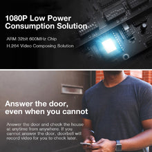 Cargar imagen en el visor de la galería, Awapow Smart Video Doorbell T8 Wireless Security USB Charging WiFi Video Doorbell Infrared High Definition Night Vision Doorbell
