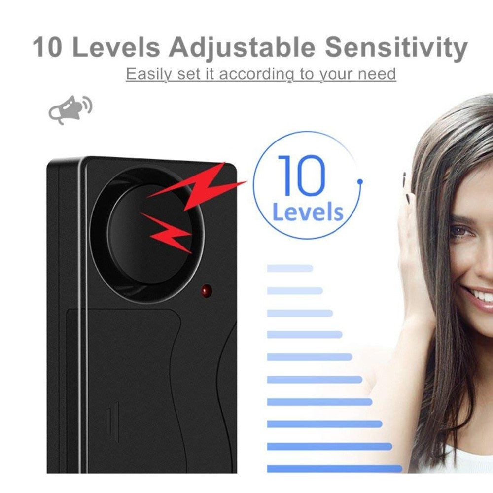 Awapow Wireless Vibration Bike Alarm With Remote Control Anti-Theft Alarm 110dB Loud Bike Door Window Alarm Home Safety System