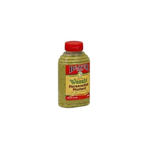 Beaver Foods Mustard Horseradish Wasabi (6x12.5Oz)