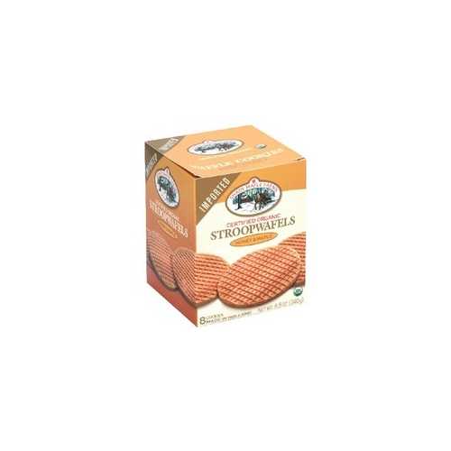 Shady Maple Farms Organic Stroopwafel Cookie-Waffles- Honey And Maple (8x8.5Oz)