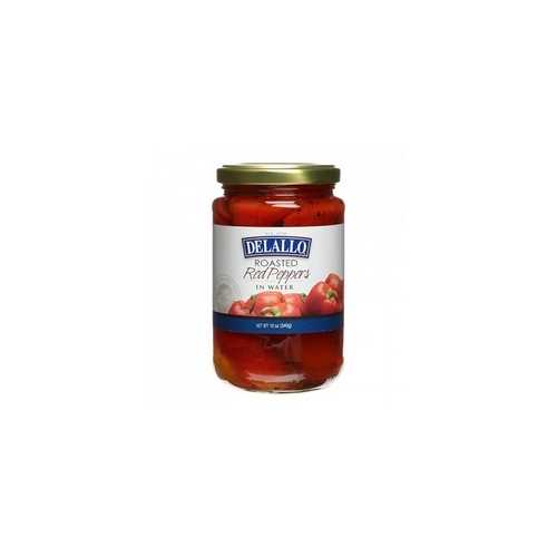 De Lallo Roasted Red Peppers In Water (12x12Oz)