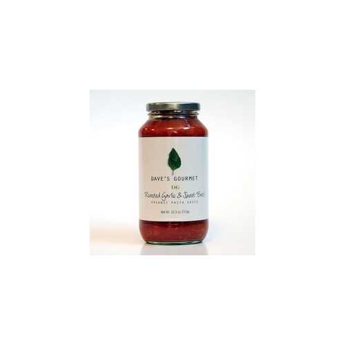 Dave's Gourmet Roasted Garlic & Sweet Basil (6x25.5 Oz)