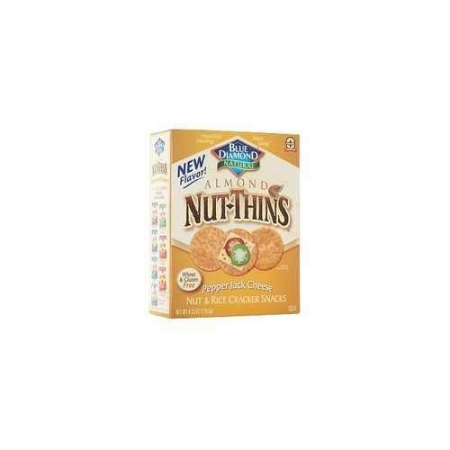 Blue Diamond Nut Thins Pepperjack Cheese Crackers (12x4.25Oz)