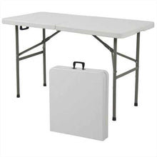 將圖片載入圖庫檢視器 Multipurpose 4-Foot Center Folding Table with Carry Handle
