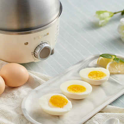 BEAR Mini Household Electric Egg Steamer Boiler Automatic Multi Cooker Egg Custard Steaming Cooker With TimerN