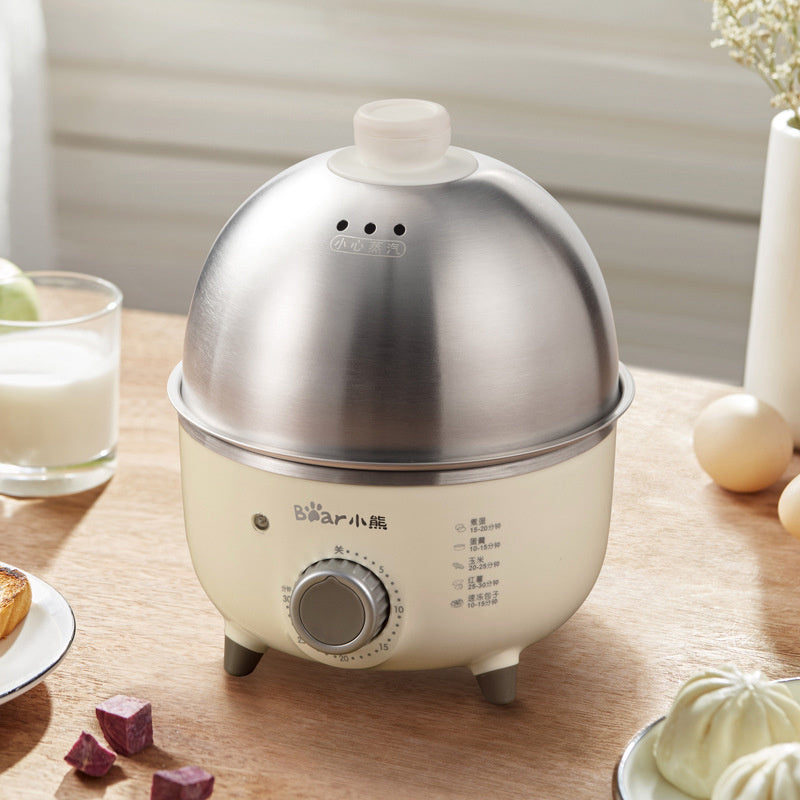 BEAR Mini Household Electric Egg Steamer Boiler Automatic Multi Cooker Egg Custard Steaming Cooker With TimerN