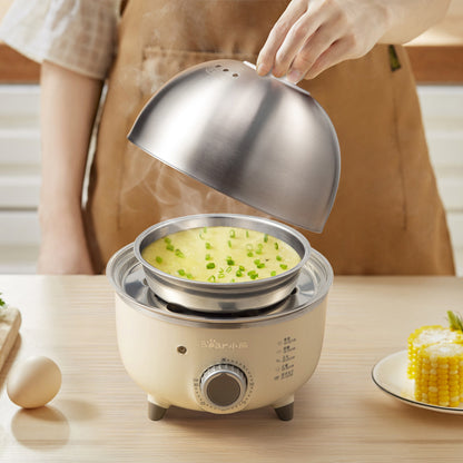 BEAR Mini Household Electric Egg Steamer Boiler Automatic Multi Cooker Egg Custard Steaming Cooker With TimerN