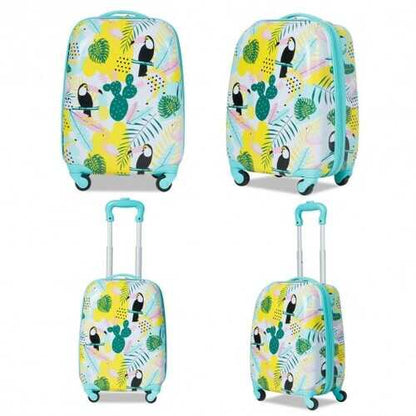 Kids Luggage Set 12" Backpack & 16" Rolling Suitcase Travel