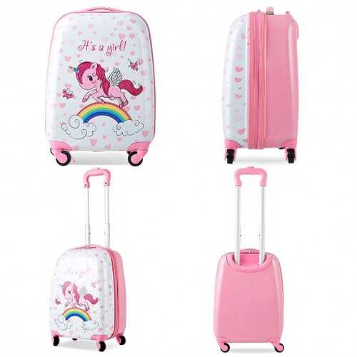 2 Pcs Kids Luggage Set 12