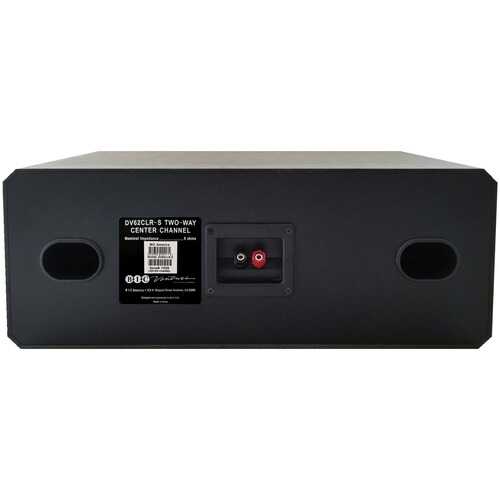 BIC America DV62CLR-S 175-Watt 2-Way 3-Driver 6.5-Inch Center Channel Speaker