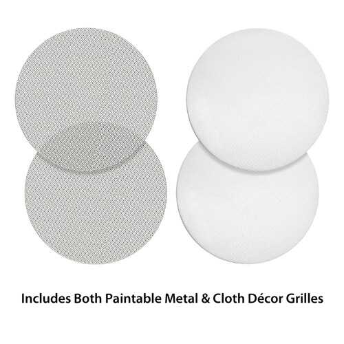 BIC America FH-6C Formula Series FH-6C 6-1/2 Inch 150-Watt 2-Way In-Ceiling Speakers with Pivoting Horn Tweeters