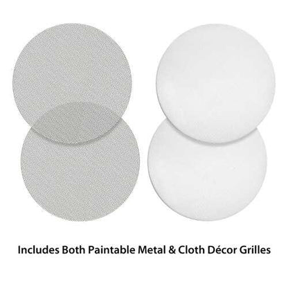 BIC America FH-6C Formula Series FH-6C 6-1/2 Inch 150-Watt 2-Way In-Ceiling Speakers with Pivoting Horn Tweeters