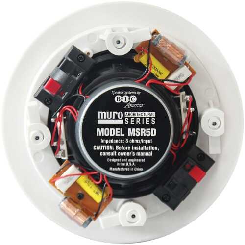 BIC America MSR5D 75-Watt 5.25" Dual Voice-Coil Stereo In-Ceiling Speaker